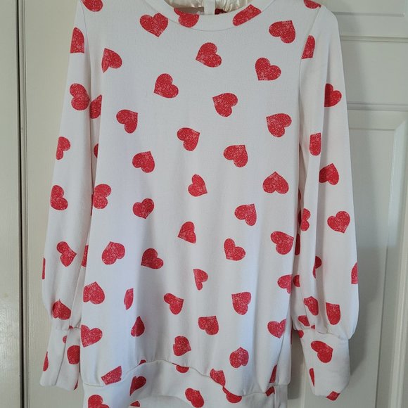 First Love Red Heart Pullover - Picture 1 of 5